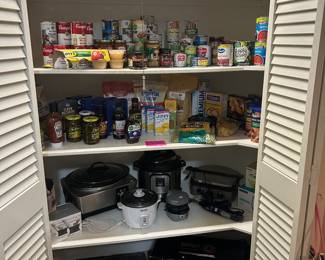 Food, small appliances new in box, All Clad new in box