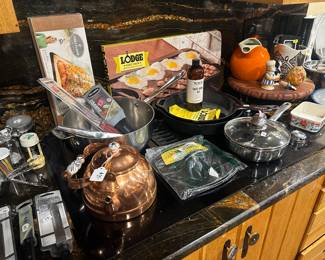 Lodge new skillets, All Clad cookware