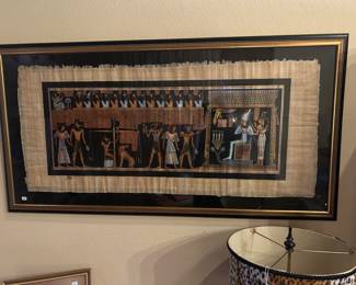 Egyptian framed art