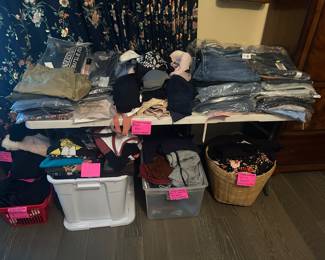 Talbots, Chicos, tons of clothing new in plastic bags!