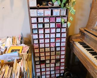 $2 ea player rolls, $20 Player roll cabinet.  