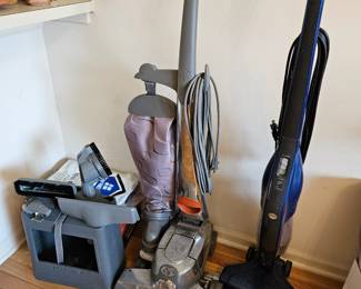 $75 Kirby Vacuum w/attachments, $12 stick vac