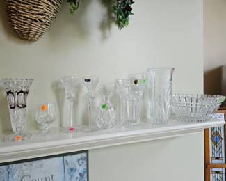 Waterford & Block crystal.  SOLD-Lg Waterford vase