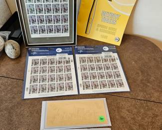 $6 9-11 framed,( 1) silver (1) gold 9-11 Twin Towers Certificates Liberia. SOLD separate stamp sheets