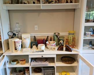 Lenox items.  White cabinets not for sale