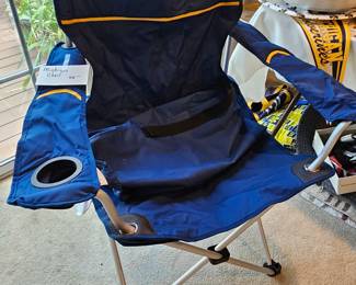 SOLD- U of M bag chair, "Michigan" embroidered on back