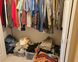 Mens clothes, mostly M, some Large