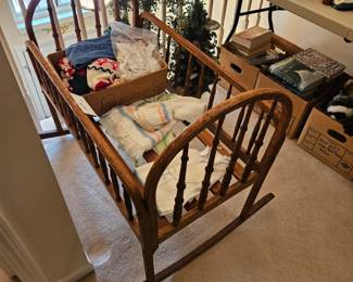 $25 Antique Oak cradle