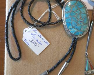 Ray Bennett Turquoise Bolo