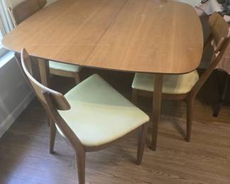 MCM Dining Table & 4 Chairs