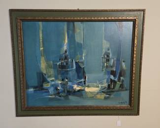 Marcel Mouly Print “Spanish Balcony” 1959