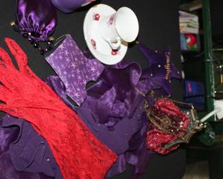 Red Hat Society paraphernalia