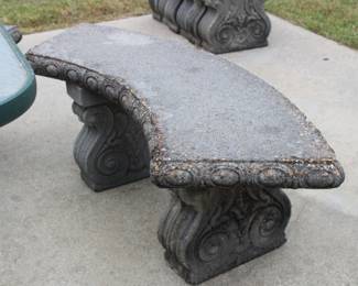 concrete benches
