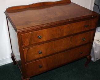 antique three-drawer chest