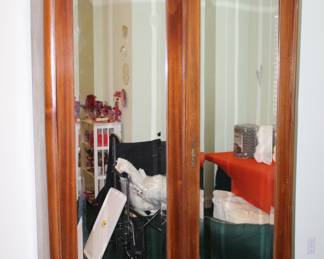 mirrored door armoire