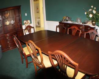 Drexel 1940s mahogany dining room