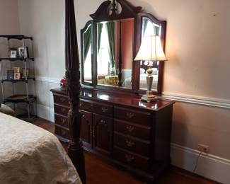 Dresser with Triple Mirror