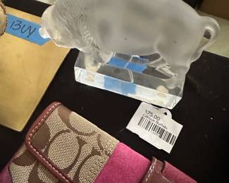 Lalique Buffalo, Coach Wallet