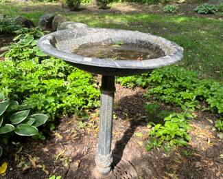 Metal Bird Bath