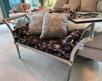 Ethan Allen Metal Bench