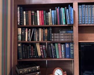Books, Wooden Quartz Mantel Clock