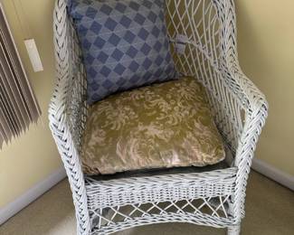 White Wicker Chair