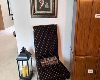 Framed Art, 1970's Milo Baughman Dining Chairs set of 8, Lantern