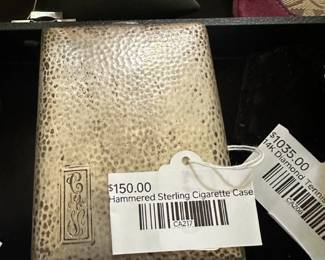 Hammered Sterling Cigarette Case