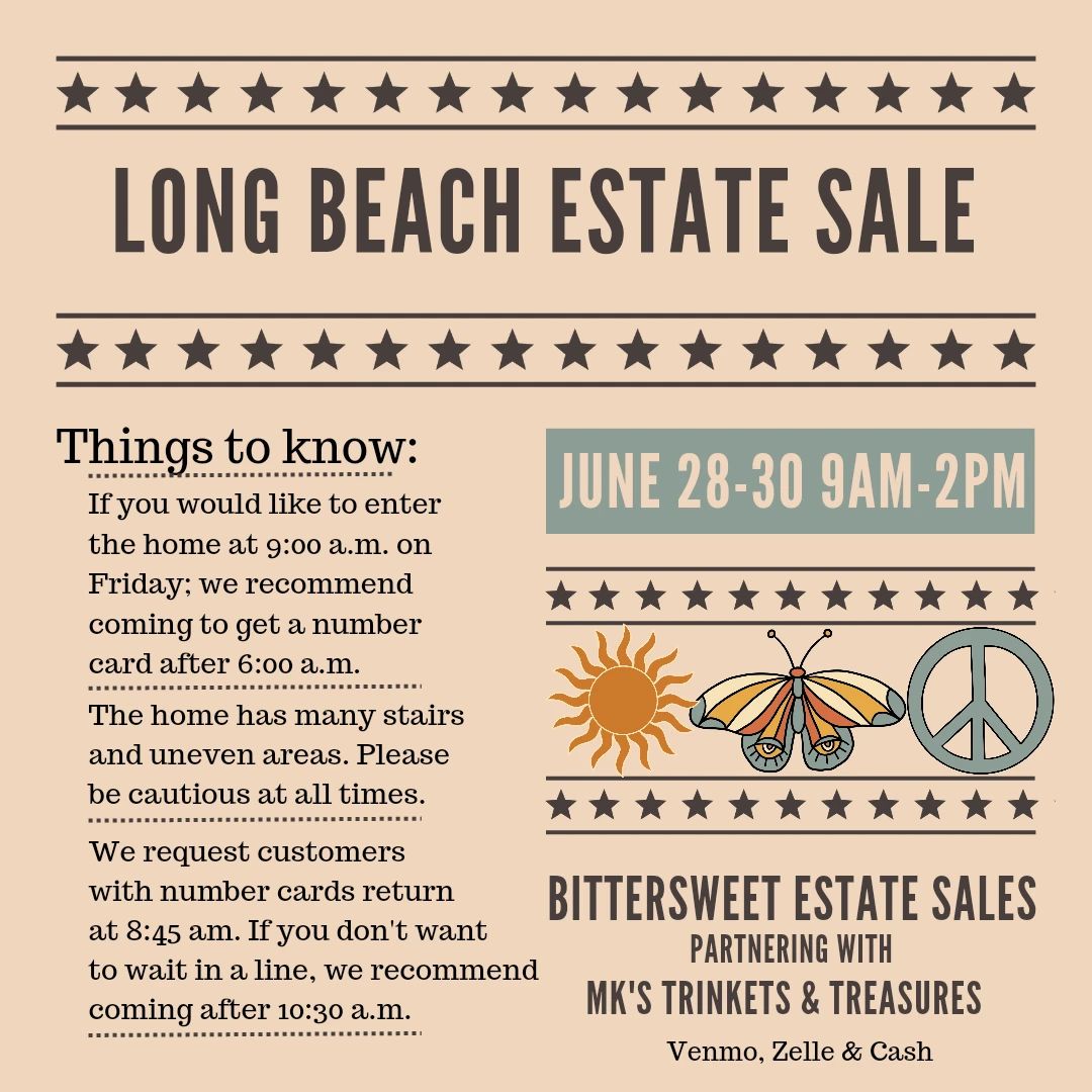50 off Long Beach Estate Sale by Bittersweet starts on 6/28/2024