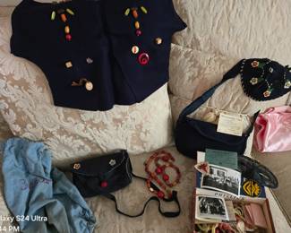 Vintage 1940s Campfire Girls and Bluebird accessories 