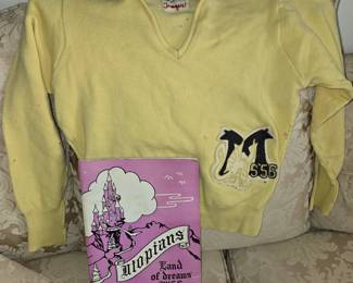 Hamilton High School Class of 1956 sweater and yearbook 