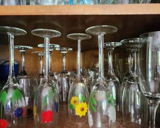 Handpainted Stemware