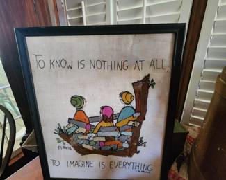 Framed Crewelwork