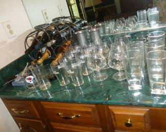glassware, wine rack