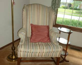 Henredon wingback chair, etc.