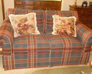 Plaid Loveseat