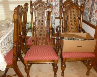 Set of 6 dining chairs..No table for sale
