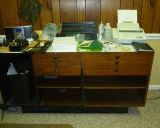 he used this for art supplies, etc