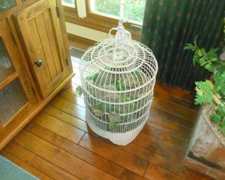 wicker bird cage