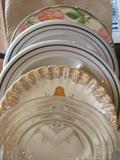 Plates are $2 and $1 ea. Note the Masonic plate, Franciscan, Manhattan, and two cintage restaurant ware.