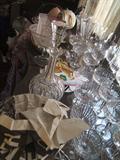 Plenty of stemware and other glass, priced to go!