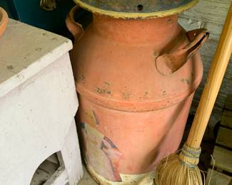 #114	Milk Can with a Dutch Lady on side	 $40.00 
