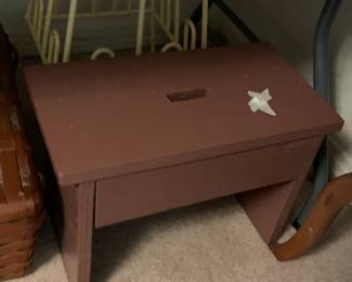 #69	Wood Carry Along Stool - 17x9x12	 $20.00 
