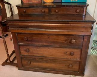 #79	Primitive Antique Dresser w/6 Drawers - 44x22x41 (as is finish)	 $125.00 
