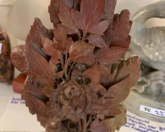 #93	Soapstone Carved Bird w/flowers	 $20.00 
