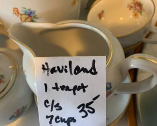 #101	Haviland Teapot set	 $35.00 
