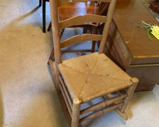 #76	Sewing Rocker w/rushing Seat	 $20.00 
