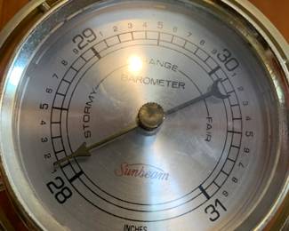 #37	Sunbeam Thermometer, Barometer and Humidity Wall Plaque - made in USA	 $15.00 
