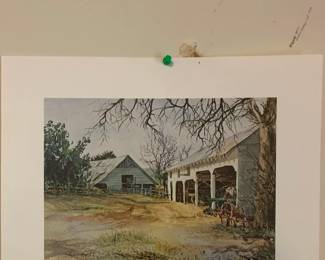 #80	Sally B Cobb - The Shed and the Cow Barn (we have 10 prints numbered of 1200)  $20 each	 $200.00 
