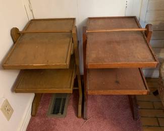 #35	Set of 2 two Shelf End Tables - 12x20x21	 $30.00 
